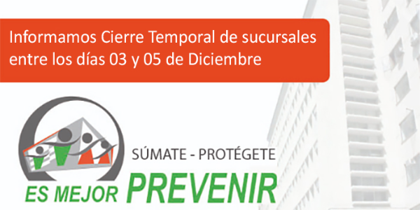 Cierre Temporal en Regiones y R.M.