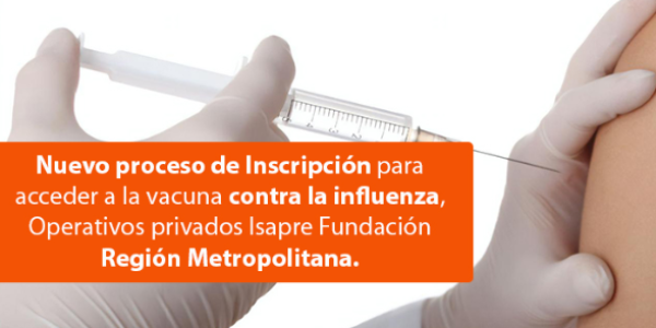 Nuevo proceso de inscripción de vacunación contra la influenza en R.M.