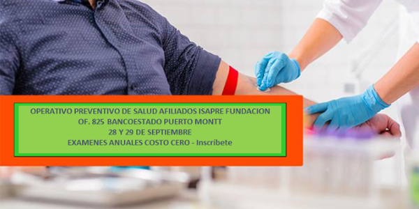 Operativos preventivos de salud en of.BancoEstado Puerto Montt