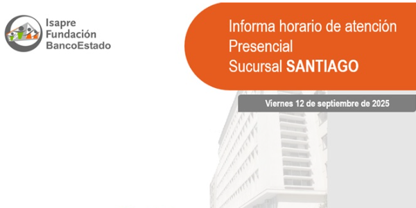 Horario de atención presencial 12 de septiembre en Región Metropolitana