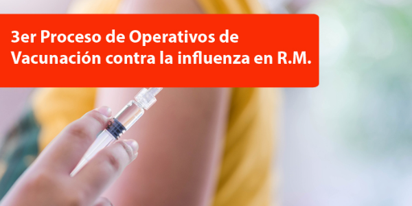 3er Proceso de Operativos de Vacunación contra la influenza en R.M.